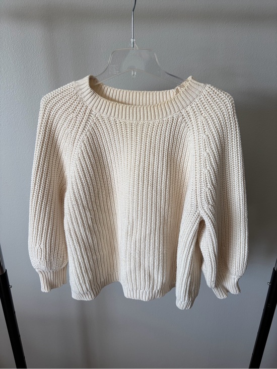 aerie Sweaters - aerie Ivory Chunky Rib Crewneck Sweater